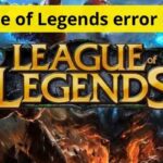 League of Legends error de red